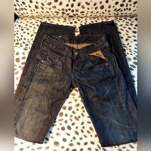 Replay Women's Dark Denim Slim Bootcut 24/34 NEVER WORN